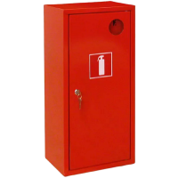 Шкаф для огнетушителя ШПО-2 НЗК (закрытый, красный), фото