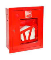 Шкаф для пожарного крана ШПК-310ВОК (встроенный, открытый, красный) эконом, фото