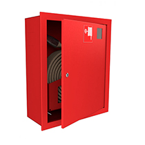 Шкаф для пожарного крана ШПК-310ВЗК (встроенный, закрытый, красный), фото