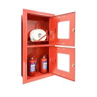 Шкаф для пожарного крана ШПК-320ВОК (встроенный, открытый, красный) эконом, фото