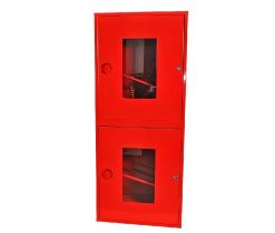 Шкаф для пожарного крана ШПК-320-21НОК (навесной, открытый, красный) эконом, фото