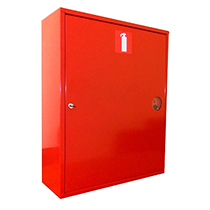 Шкаф для огнетушителя ШПО-3 НЗК (навесной, закрытый, красный), фото