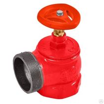 Клапан пожарный чугунный "Апогей" КПЧМ 65-1 муфта/цапка угловой 90°, фото