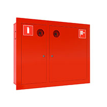 Шкаф для пожарного крана ШПК-315ВЗК (встроенный, закрытый, красный), фото