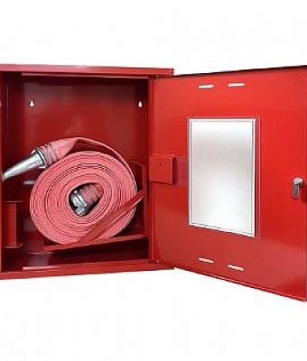 Шкаф для пожарного крана ШПК-310НОК (навесной, открытый, красный), фото